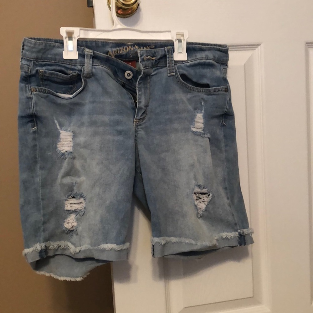 Arizona Denim ripped jean shorts